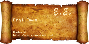 Engi Emma névjegykártya